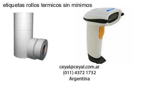 etiquetas rollos termicos sin minimos