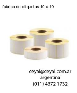fabrica de etiquetas 10 x 10