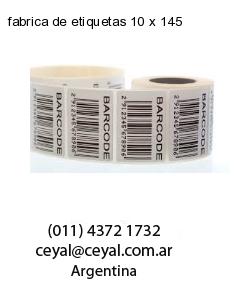fabrica de etiquetas 10 x 145