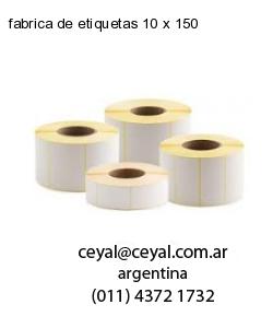 fabrica de etiquetas 10 x 150