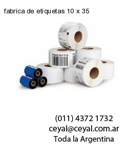 fabrica de etiquetas 10 x 35