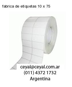 fabrica de etiquetas 10 x 75