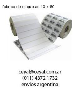 fabrica de etiquetas 10 x 80
