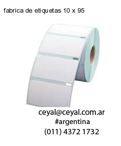 fabrica de etiquetas 10 x 95