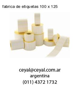 fabrica de etiquetas 100 x 125
