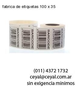 fabrica de etiquetas 100 x 35