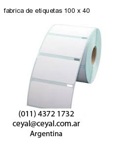 fabrica de etiquetas 100 x 40