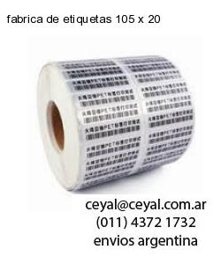 fabrica de etiquetas 105 x 20