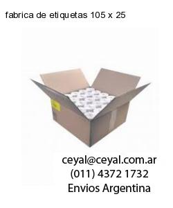 fabrica de etiquetas 105 x 25