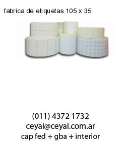 fabrica de etiquetas 105 x 35
