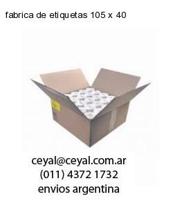 fabrica de etiquetas 105 x 40