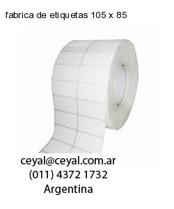 fabrica de etiquetas 105 x 85