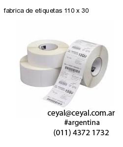 fabrica de etiquetas 110 x 30