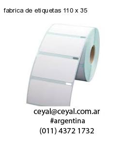 fabrica de etiquetas 110 x 35