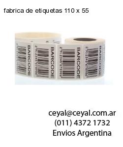 fabrica de etiquetas 110 x 55