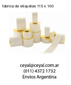 fabrica de etiquetas 115 x 100