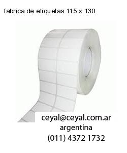 fabrica de etiquetas 115 x 130