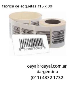 fabrica de etiquetas 115 x 30