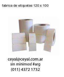 fabrica de etiquetas 120 x 100