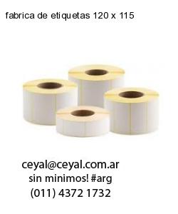 fabrica de etiquetas 120 x 115