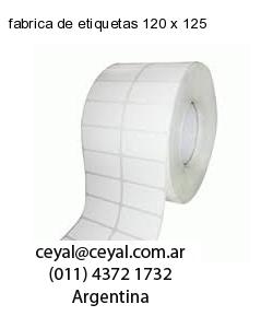 fabrica de etiquetas 120 x 125