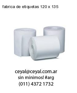 fabrica de etiquetas 120 x 135