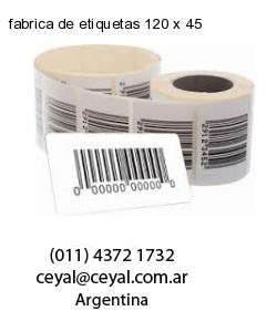 fabrica de etiquetas 120 x 45