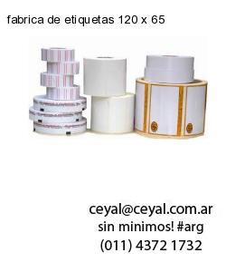 fabrica de etiquetas 120 x 65