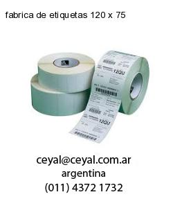 fabrica de etiquetas 120 x 75