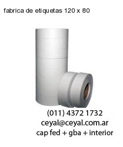 fabrica de etiquetas 120 x 80