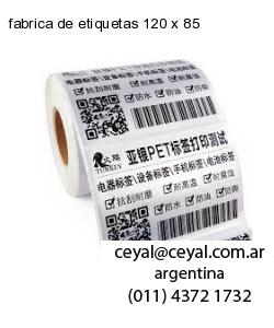 fabrica de etiquetas 120 x 85