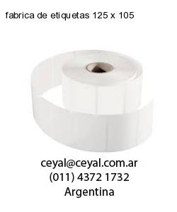 fabrica de etiquetas 125 x 105