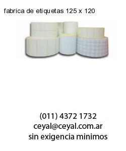 fabrica de etiquetas 125 x 120