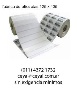 fabrica de etiquetas 125 x 135