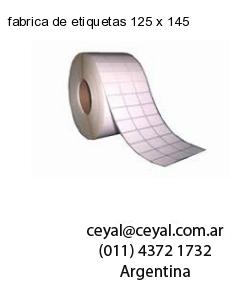 fabrica de etiquetas 125 x 145