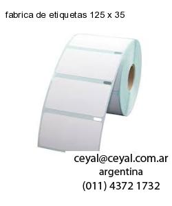 fabrica de etiquetas 125 x 35