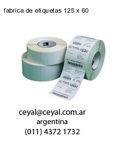 fabrica de etiquetas 125 x 60