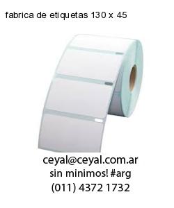 fabrica de etiquetas 130 x 45