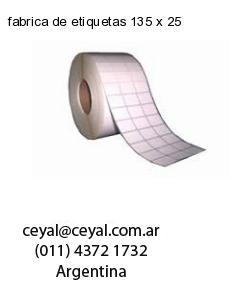 fabrica de etiquetas 135 x 25