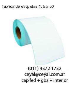 fabrica de etiquetas 135 x 50