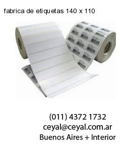 fabrica de etiquetas 140 x 110