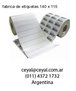 fabrica de etiquetas 140 x 115