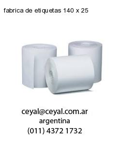 fabrica de etiquetas 140 x 25