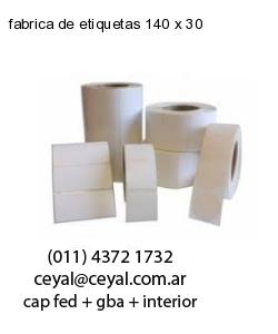 fabrica de etiquetas 140 x 30