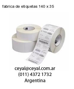 fabrica de etiquetas 140 x 35