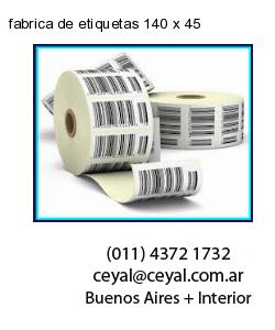 fabrica de etiquetas 140 x 45