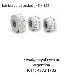 fabrica de etiquetas 145 x 125