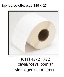 fabrica de etiquetas 145 x 25