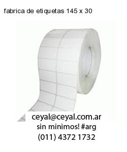 fabrica de etiquetas 145 x 30