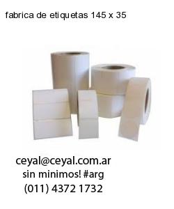 fabrica de etiquetas 145 x 35